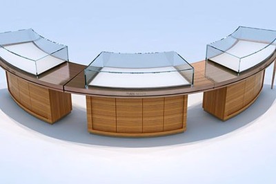 珠寶展示柜、眼鏡陳列柜與化妝品柜臺(tái)在裝飾裝修工程中的重要性